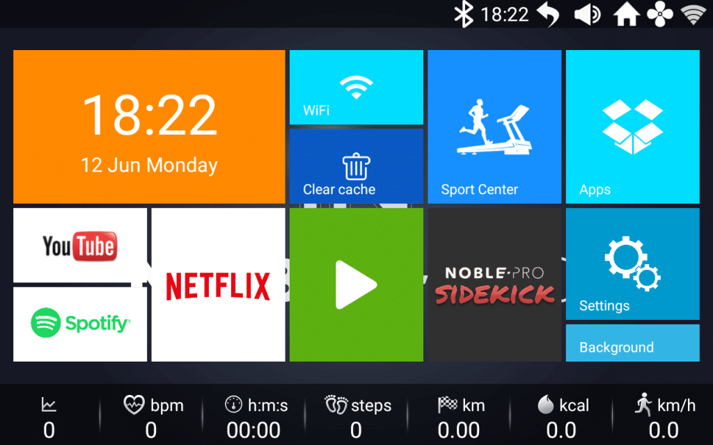 E8i Operating Software v1.6.6 230310 | Home screen