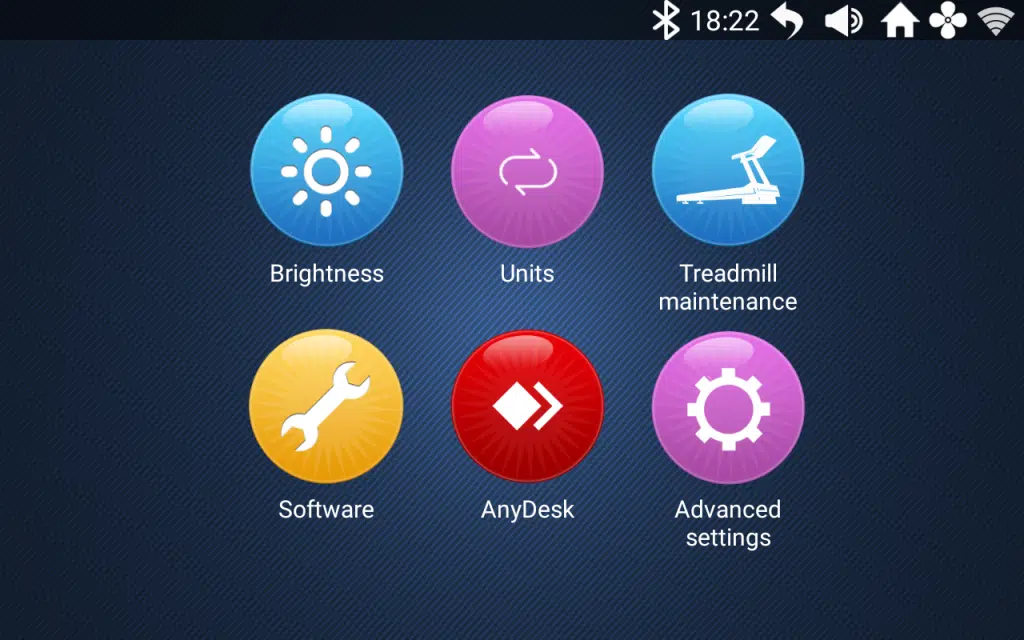 E8i Operating Software v1.6.6 230310 | Settings screen