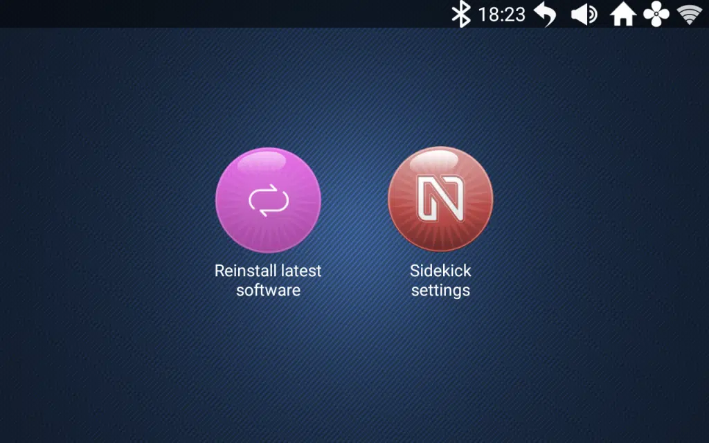 E8i Operating Software v1.6.6 230310 | Software screen