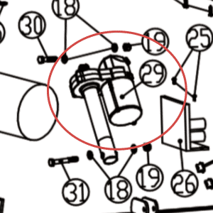 Moteur d'inclinaison (0-16%)