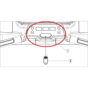 Autocollant pour boutons de commande (NPE78850)